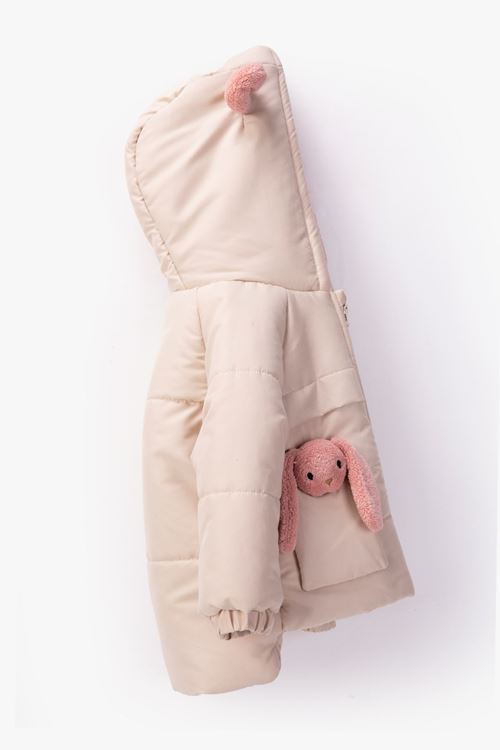 2-6 Yaş Love Rabbit Kız Çocuk Mont-Latte