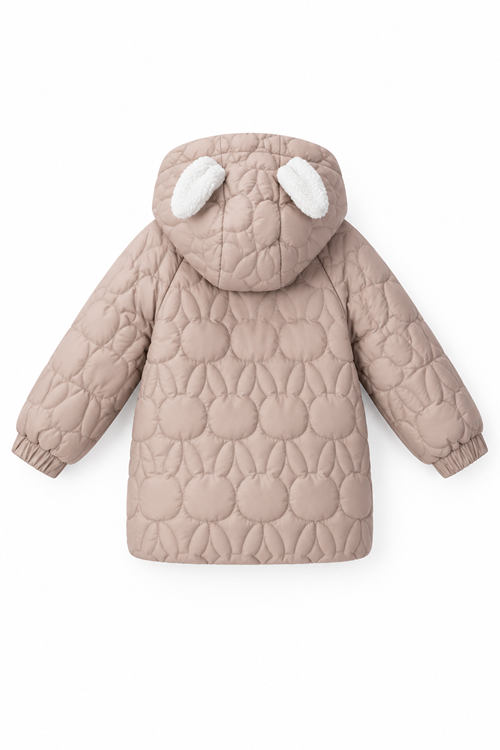 2-6 Yaş Rabbit Kukuule Kız Çocuk Mont-Mocca