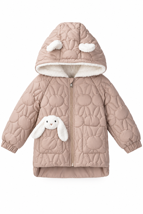 2-6 Yaş Rabbit Kukuule Kız Çocuk Mont-Mocca