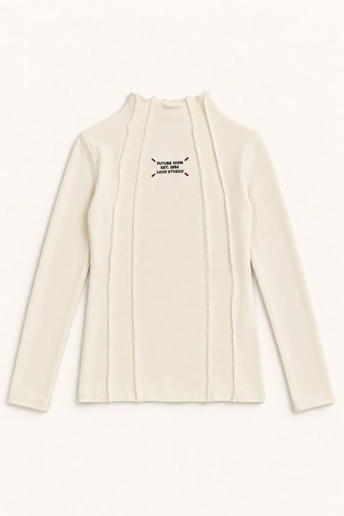 9-15 Yaş İcon Studio Kız Çocuk Sweat-Ekru