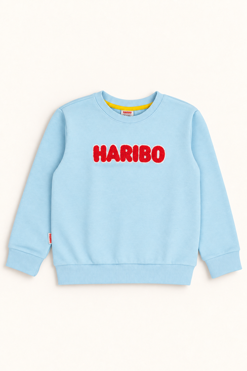 3-10 Yaş Lisanslı Haribo Unısex Çocuk Sweat -Mavi-
