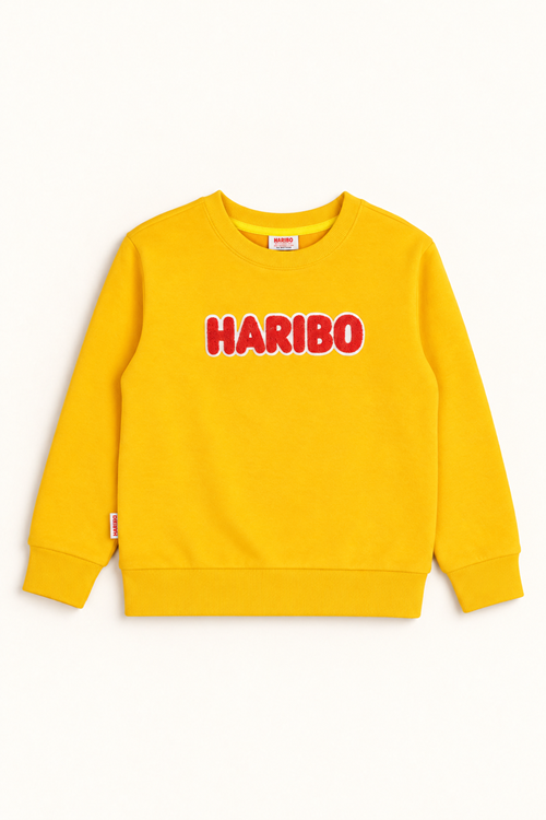 3-10 Yaş Lisanslı Haribo Unısex Çocuk Sweat -Sarı-