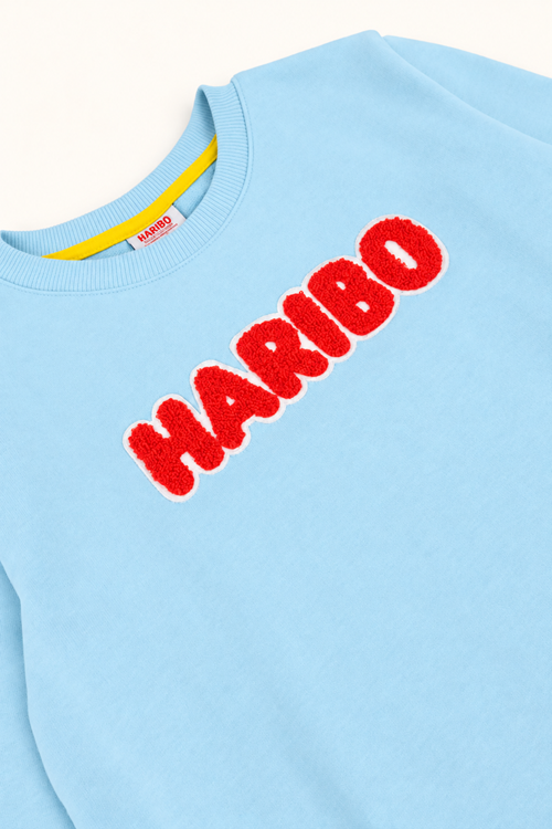 3-10 Yaş Lisanslı Haribo Unısex Çocuk Sweat -Mavi-
