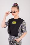 10-15 Yaş Zebra Fashion Design Kız Çocuk Takım  -Siyah