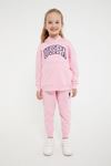 4-15  Yaş Lisanslı US POLO ASSN Kız Çocuk Eşofman Takım - Şeker Pembe
