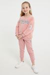 4-15  Yaş Lisanslı US POLO ASSN Kız Çocuk Eşofman Takım - Retro Pembe 
