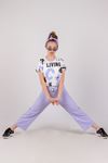 10-15 Yaş LcL Fashion Kız Çocuk Takım -Ekru/Lila