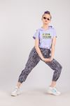 10-15 Yaş All Star Zebra Design Kız Çocuk Takım -Lila