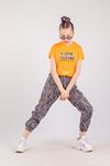 10-15 Yaş All Star Zebra Design Kız Çocuk Takım -Turuncu