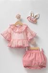 9-24 Ay Pink Queen Kız Bebek 4'Lü Takım -Pembe