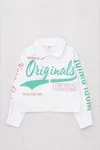 8-14 Yaş Original Denim Kız Çocuk Ceket -Yeşil