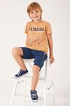 4-15 Yaş Lisanslı Us Polo ASSN Erkek Çocuk Takım -Camel