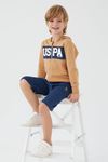 4-15 Yaş Lisanslı Us Polo ASSN Erkek Çocuk Takım -Camel