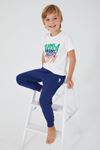 4-15 Yaş Lisanslı Us Polo ASSN Erkek Çocuk Takım -Ekru