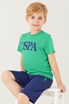 4-15 Yaş Lisanslı Us Polo ASSN Erkek Çocuk Takım -Yeşil