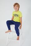 4-15 Yaş Lisanslı Us Polo ASSN Erkek Çocuk Takım -Sarı