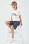 4-15 Yaş Lisanslı Us Polo ASSN Erkek Çocuk Takım -Beyaz