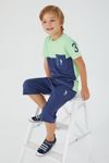 4-15 Yaş Lisanslı Us Polo ASSN Erkek Çocuk Takım -Yeşil