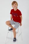 4-15 Yaş Lisanslı Us Polo ASSN Erkek Çocuk Takım -Bordo