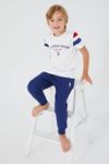 4-15 Yaş Lisanslı Us Polo ASSN Erkek Çocuk Takım -Beyaz