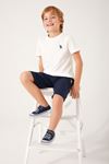 4-15 Yaş Lisanslı Us Polo ASSN Erkek Çocuk Takım -Beyaz