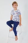4-15 Yaş Lisanslı Us Polo ASSN Erkek Çocuk Takım -Lacivert