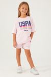 4-15 Yaş Lisanslı Us Polo ASSN Kız Çocuk Takım -Pembe