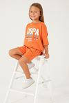 4-15 Yaş Lisanslı Us Polo ASSN Kız Çocuk Takım -Oranj