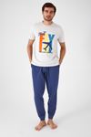 Baba FLY Style Erkek Pijama Takım -Bejmelanj