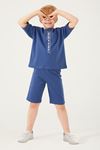 2-15 Yaş Natural Cotton Erkek Çocuk Takım -Mavi