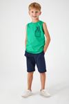 2-8 Yaş Fish Fashion Erkek Çocuk Takım -Yeşil