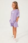 2-15 Yaş Cotton Perfect Kız Çocuk Takım -Lila