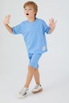 2-15 Yaş Cotton Set Erkek Çocuk Takım -İndigo