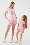 Anne Summer Day Şortlu Takım -Pembe