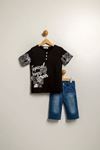 6-9 Yaş Tropical Fashion Erkek Çocuk Takım -Siyah