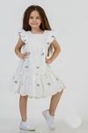 3-8 Yaş Fisto Daisy Kız Çocuk Elbise -Lila