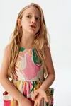 4-8 Yaş Candy İndia Kız Çocuk Elbise -Pembe