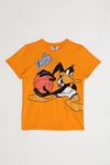 2-8 Yaş Lisanslı Looney Tunes Erkek Çocuk T-Shırt -Turuncu