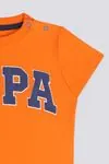 6 Aylık - 4 Yaş Lisanslı Us Polo Assn Erkek Bebek Takım -Turuncu 