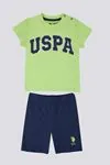 6 Aylık - 4 Yaş Lisanslı Us Polo Assn Erkek Bebek Takım -Yeşil