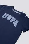 6 Aylık - 4 Yaş Lisanslı Us Polo Assn Erkek Bebek Takım -Mavi