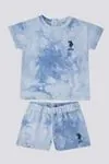 6 Aylık - 4 Yaş Lisanslı Us Polo Assn Erkek Bebek Takım -Mavi 