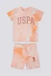 6 Aylık - 4 Yaş Lisanslı Us Polo Assn Kız Bebek Takım -Somon