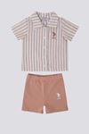 6 Aylık - 4 Yaş Lisanslı Us Polo Assn Erkek Bebek Takım -Bej