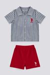 6 Aylık - 4 Yaş Lisanslı Us Polo Assn Erkek Bebek Takım -Kırmızı