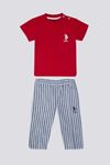 6 Aylık - 4 Yaş Lisanslı Us Polo Assn Erkek Bebek Takım -Kırmızı