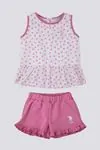 6 Aylık - 4 Yaş Lisanslı Us Polo Assn Kız Bebek Takım -Pembe