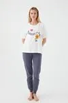 Anne Positive Pijama Takım -Krem