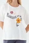 Anne Positive Pijama Takım -Krem