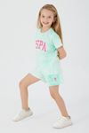 4-15 Yaş Lisanslı Us Polo ASSN Kız Çocuk Takım -Mint